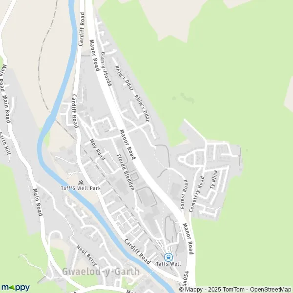 Map Rhondda Cynon Taff map of Rhondda Cynon Taff (CF15 7) and useful